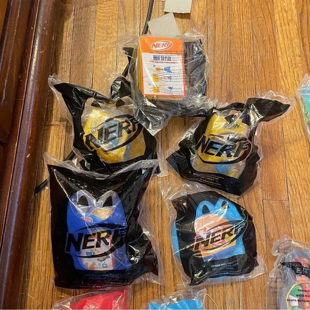Unopened McDonald’s happy meal toys